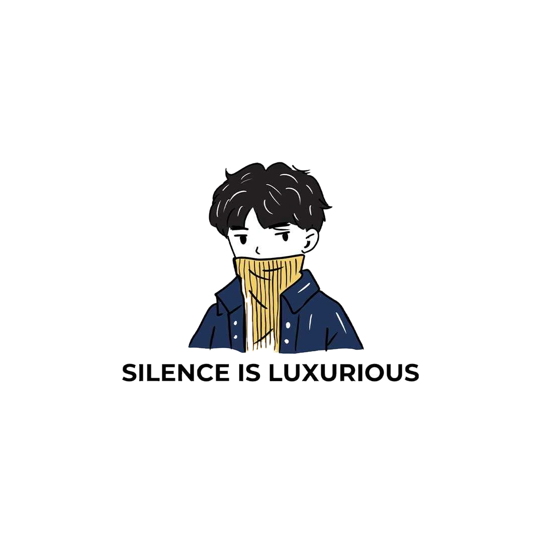 Silence Is Luxurious Sticker